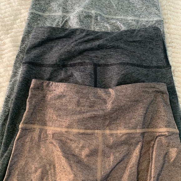 Bundle of 3 kyodan ultra high waist metallic space dye heather jersey leggings - Picture 14 of 16